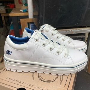 White Chunky Heritage Sketcher sneakers